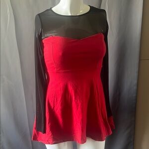 Forever 21 Classic Black And Red Dress